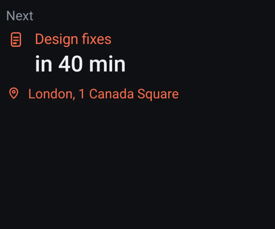 Next meeting